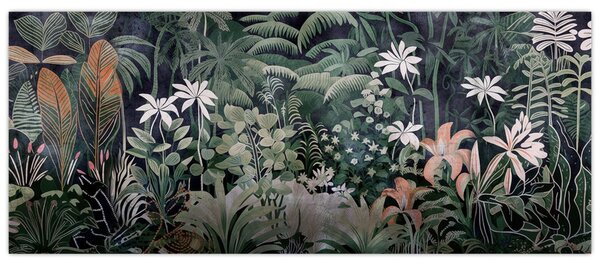 Kép - Festett dzsungel minta (120x50 cm)