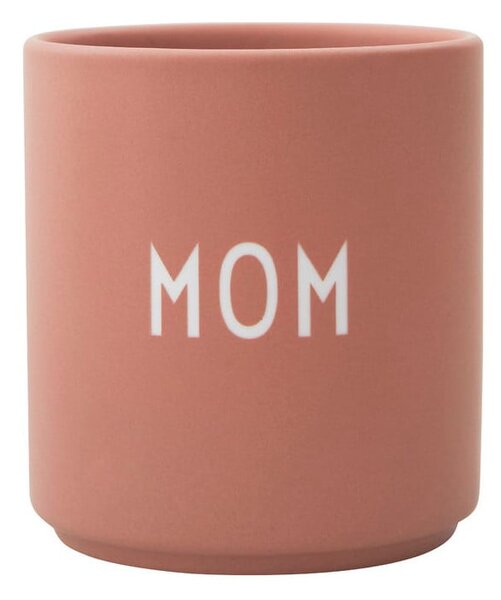 Rózsaszín-bézs porcelán bögre 300 ml Mom – Design Letters