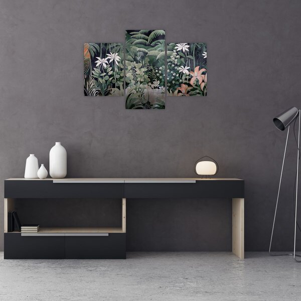 Kép - Festett dzsungel minta (90x60 cm)