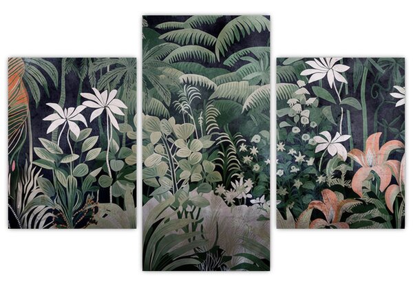 Kép - Festett dzsungel minta (90x60 cm)