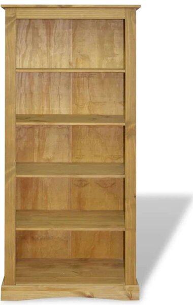 Corona Stílusú Fa Könyvespolc - 5 Polc - 81x40x170 cm