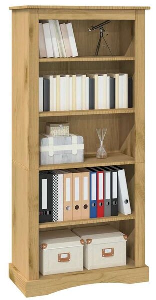 Corona Stílusú Fa Könyvespolc - 5 Polc - 81x40x170 cm