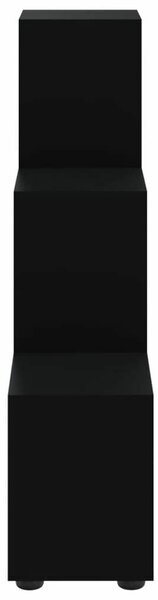 VidaXL Lépcsős Könyvespolc - Fekete - 107 cm