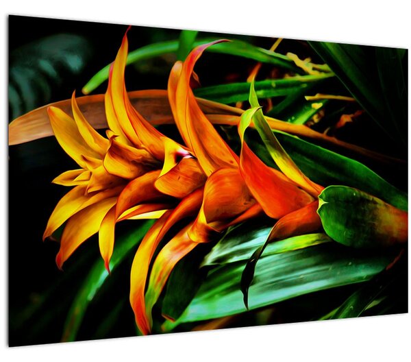 Narancssárga csokor képe (90x60 cm)