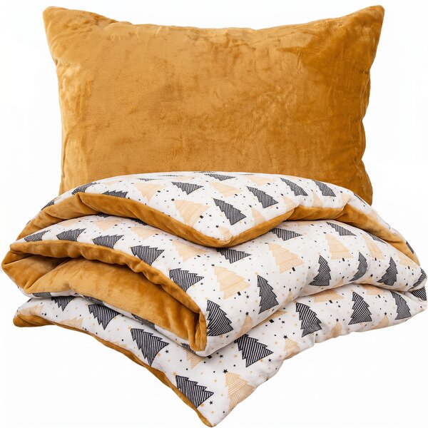 4Home Nordic winter karácsonyi mikroflanel ágyneműhuzat, 140 x 200 cm, 70 x 90 cm