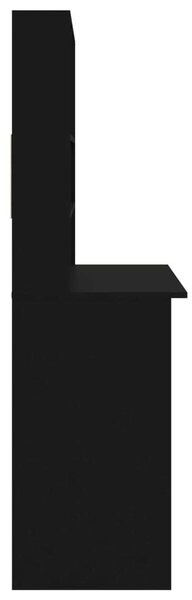 VidaXL Fekete Íróasztal Polcokkal - 102x45x148 cm