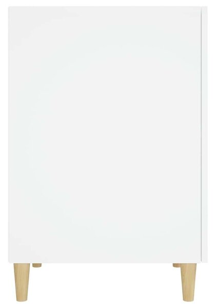 VidaXL Fehér Fa Íróasztal Fiókokkal - 140x50x75 cm