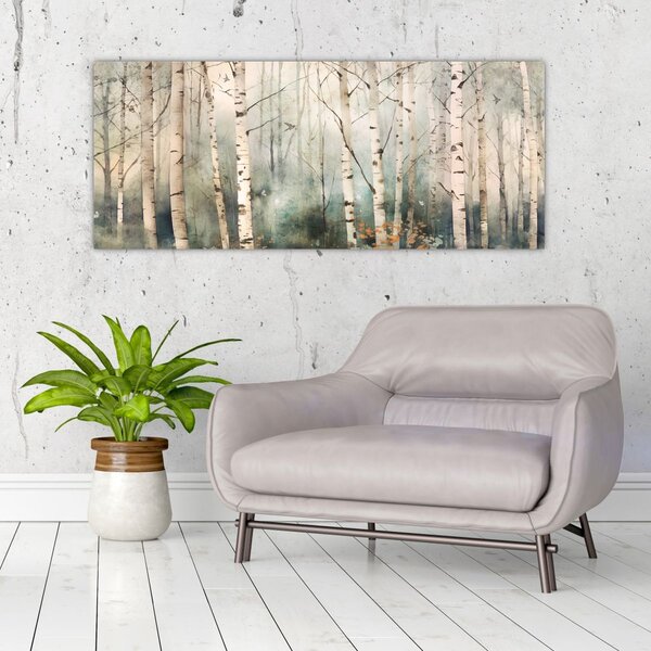 Kép - Erdőminta rajzolása (120x50 cm)