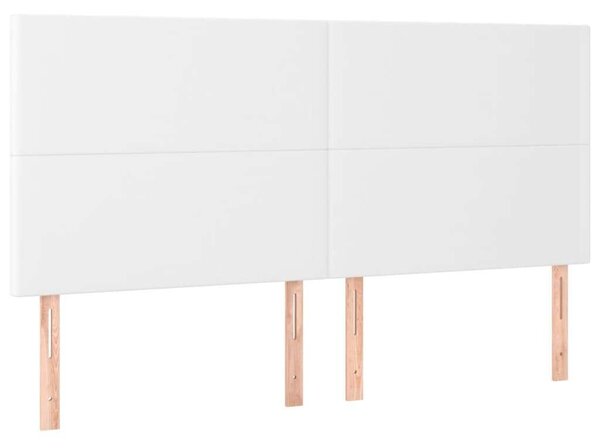 VidaXL Ágy - 200x200 cm - Fehér Műbőr