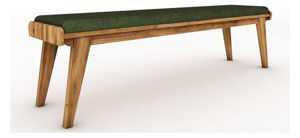 Tölgyfa pad zöld ülőfelülettel Retro - The Beds