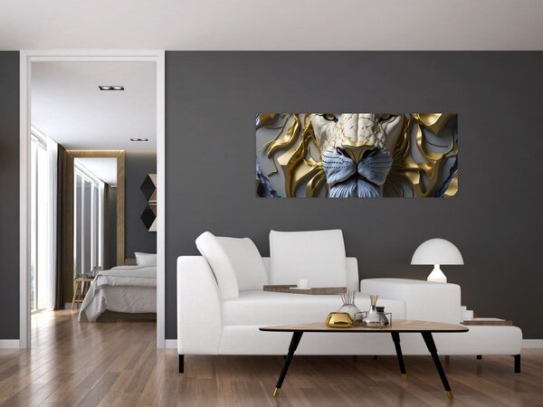 Kép - Oroszlánfej (120x50 cm)