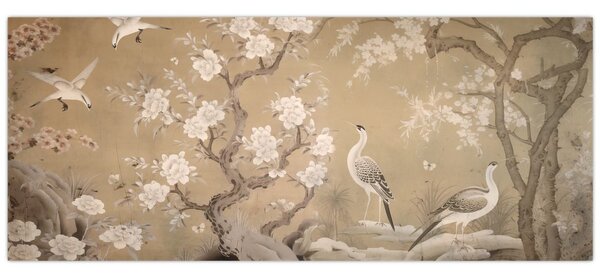 Kép - Rajzfilm japán táj (120x50 cm)