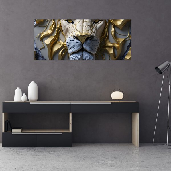Kép - Oroszlánfej (120x50 cm)