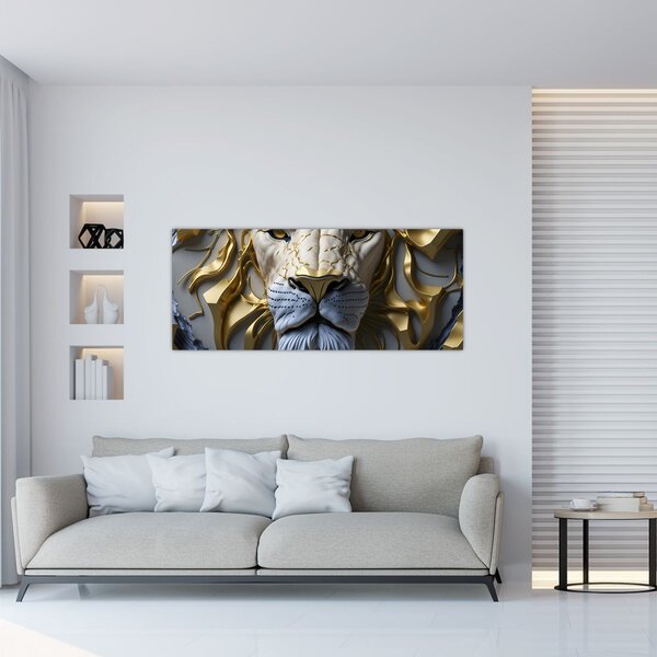 Kép - Oroszlánfej (120x50 cm)