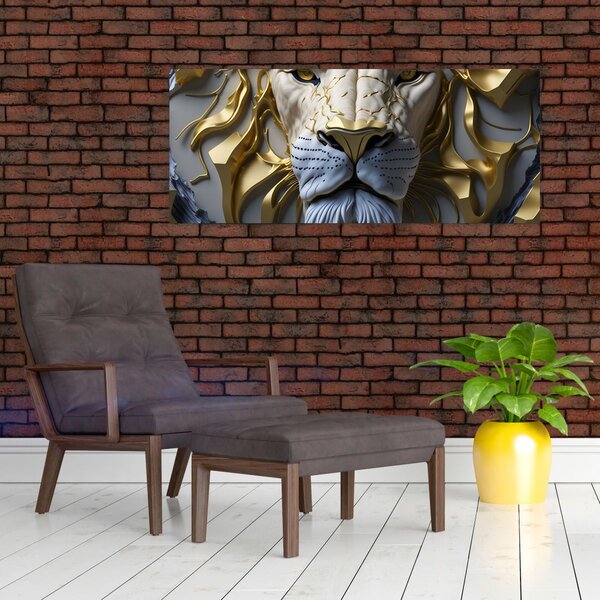 Kép - Oroszlánfej (120x50 cm)