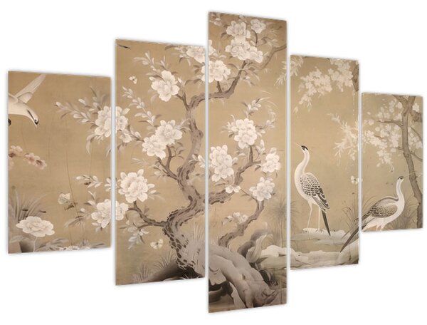 Kép - Rajzfilm japán táj (150x105 cm)
