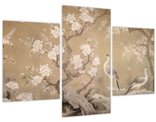 Kép - Rajzfilm japán táj (90x60 cm)