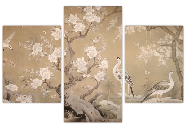 Kép - Rajzfilm japán táj (90x60 cm)