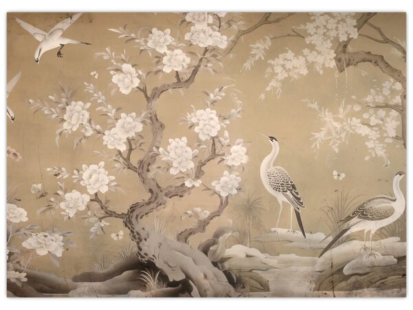 Kép - Rajzfilm japán táj (70x50 cm)