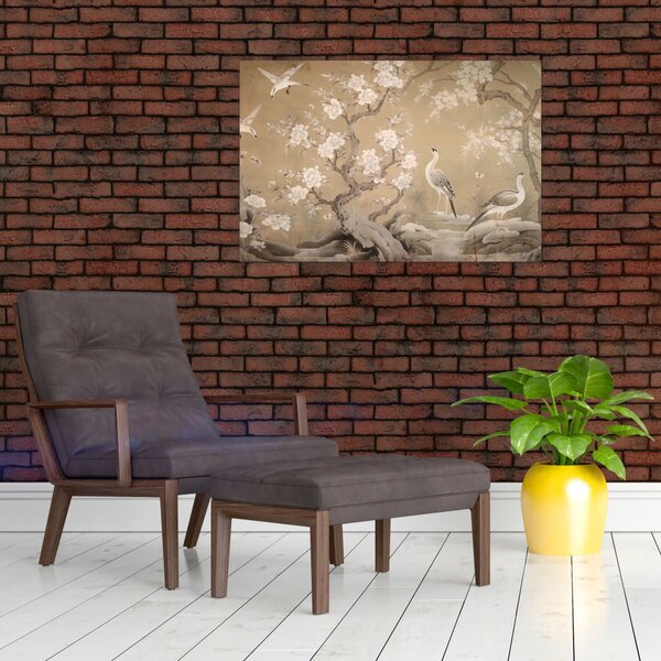 Kép - Rajzfilm japán táj (90x60 cm)