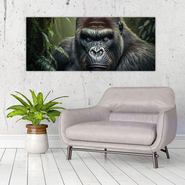 Kép - Egy gorilla portréja (120x50 cm)