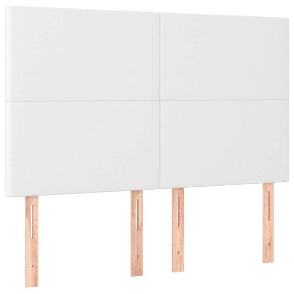 VidaXL Fehér Műbőr Ágyfejtámla - 4 db - 72x5x78/88 cm