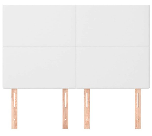 VidaXL Fehér Műbőr Ágyfejtámla - 4 db - 72x5x78/88 cm