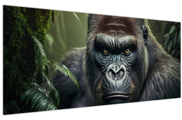 Kép - Egy gorilla portréja (120x50 cm)
