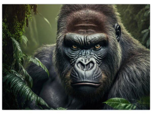 Kép - Egy gorilla portréja (70x50 cm)