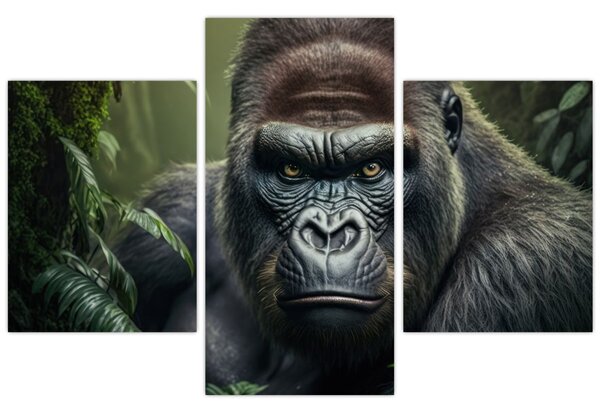 Kép - Egy gorilla portréja (90x60 cm)