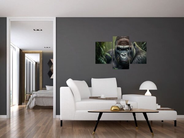 Kép - Egy gorilla portréja (90x60 cm)