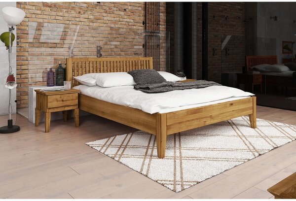 Tölgyfa franciaágy 180x200 cm Odys - The Beds