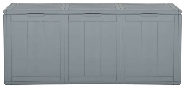 VidaXL Kerti Tárolóláda - PP Rattan - Szürke - 270L