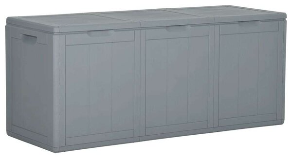VidaXL Kerti Tárolóláda - PP Rattan - Szürke - 270L