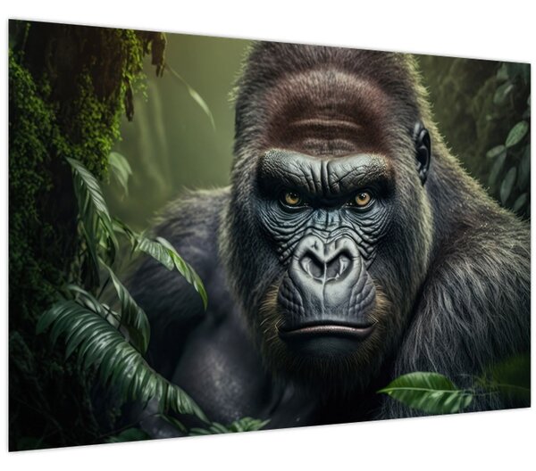 Kép - Egy gorilla portréja (90x60 cm)