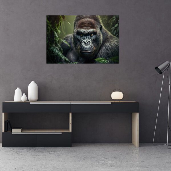 Kép - Egy gorilla portréja (90x60 cm)