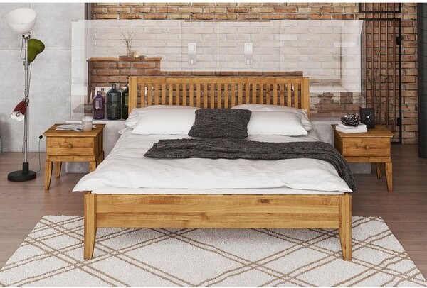Tölgyfa franciaágy 180x200 cm Odys - The Beds