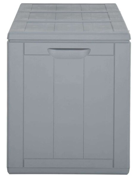 VidaXL Kerti Tárolóláda - PP Rattan - Szürke - 270L