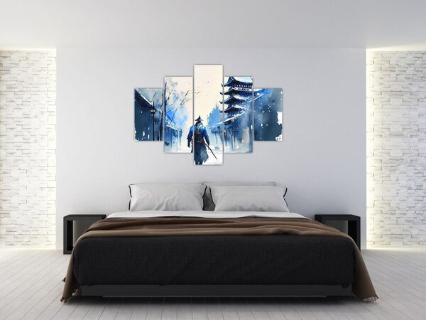 Kép - Szamuráj, akvárium (150x105 cm)