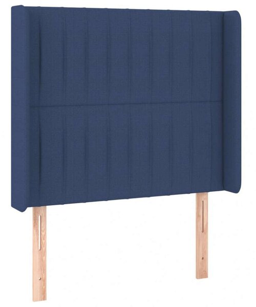 VidaXL kék szövet LED-es fejtámla 103x16x118/128 cm
