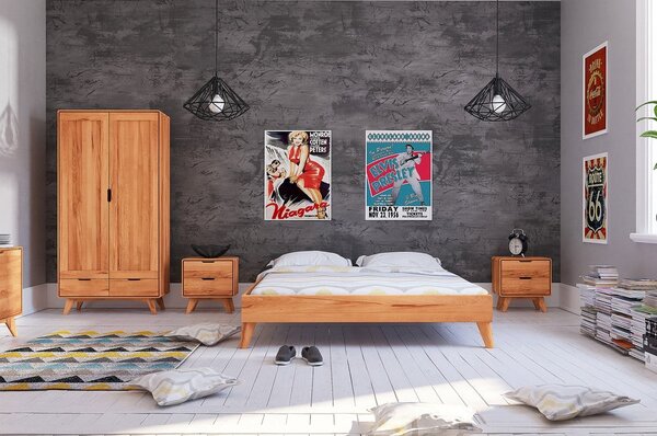 Bükkfa franciaágy 160x200 cm Greg - The Beds