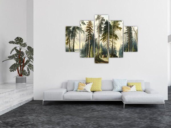 Kép - Szüreti táj az erdők (150x105 cm)