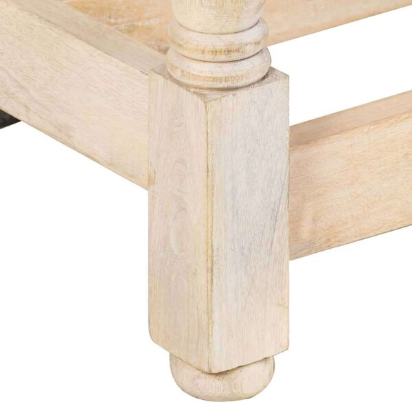 VidaXL Kerek Mangófa Étkezőasztal - 110cm