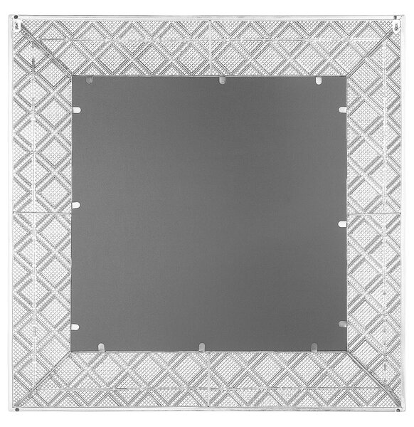 Falitükör EVETTES 80 cm 80 cm Fém Ezüst