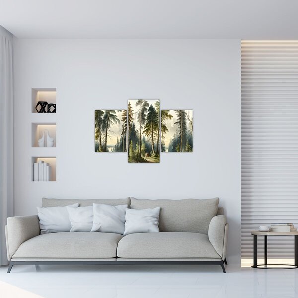 Kép - Szüreti táj az erdők (90x60 cm)