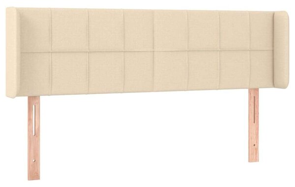 VidaXL krémszínű szövet LED-es fejtámla 147 x 16 x 78/88 cm