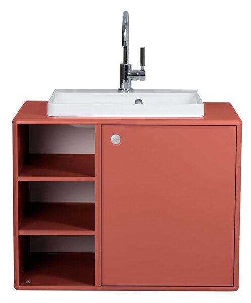 Piros mosdókagyló alatti szekrény 80x62 cm Color Bath - Tom Tailor