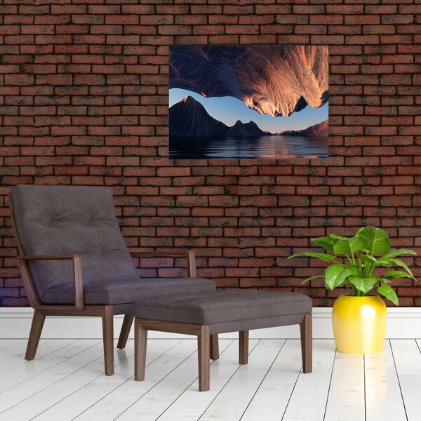 Kép - 3D sziklák (70x50 cm)