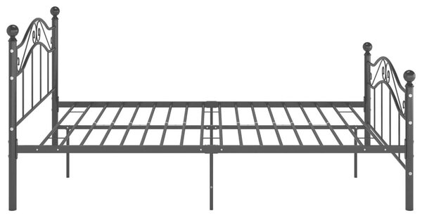 VidaXL Fém Ágykeret - Fekete - 120x200 cm