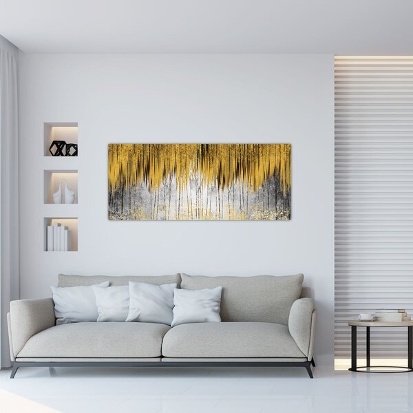 Kép - Arany vonalak (120x50 cm)